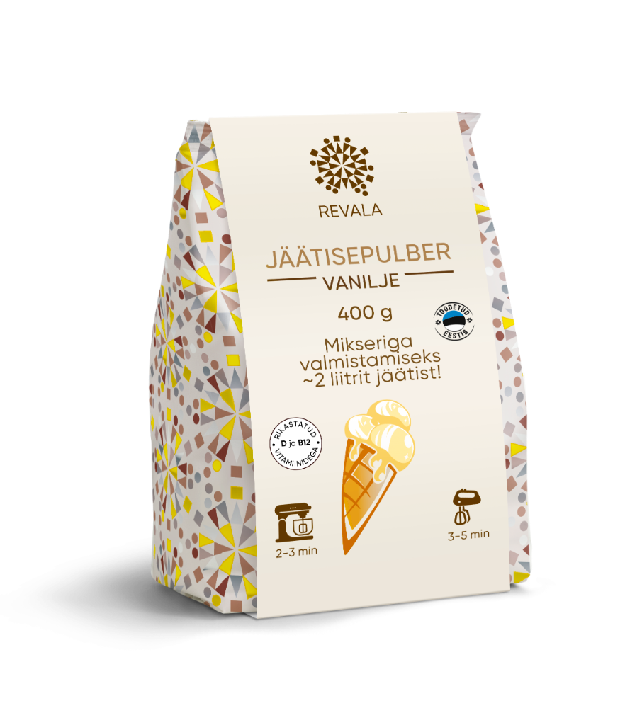 Kovan jäätelön jauhe